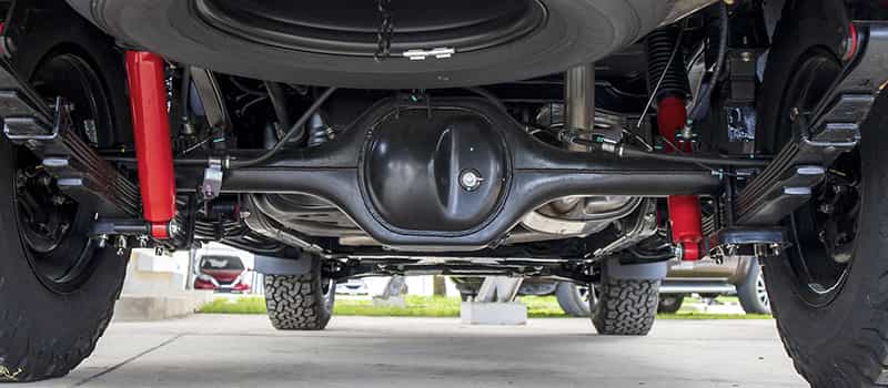 Car front and rear differential noise